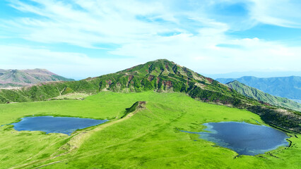 Poster - 広大な草原の風景　空撮