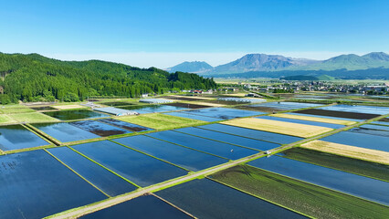 Poster - 田園の風景　空撮