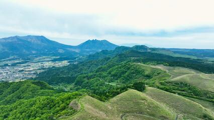 Poster - 山林の風景　空撮