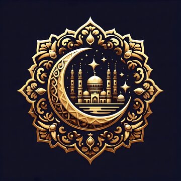 AI Generate of Premium Luxury Vector of Happy Eid al-Adha, Vector, Symbol, Logo, Idul Adha.