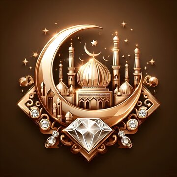AI Generate of Premium Luxury Vector of Happy Eid al-Adha, Vector, Symbol, Logo, Idul Adha.