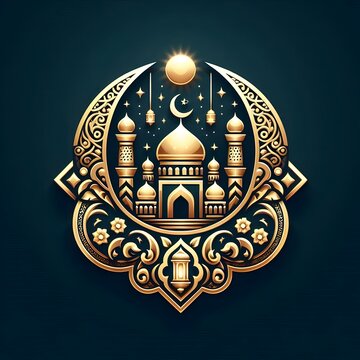 AI Generate of Premium Luxury Vector of Happy Eid al-Adha, Vector, Symbol, Logo, Idul Adha.