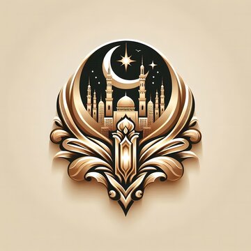 AI Generate of Premium Luxury Vector of Happy Eid al-Adha, Vector, Symbol, Logo, Idul Adha.