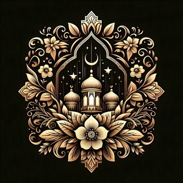 AI Generate of Premium Luxury Vector of Happy Eid al-Adha, Vector, Symbol, Logo, Idul Adha.