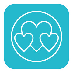 Wall Mural - Heart vector icon. Can be used for Customer Feedback iconset.