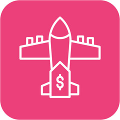 Poster - Airfare Reimbursement vector icon. Can be used for Casino iconset.