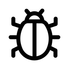 Poster - bug line icon