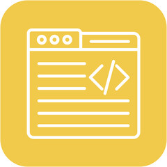 Website Code vector icon. Can be used for Business and HR iconset.