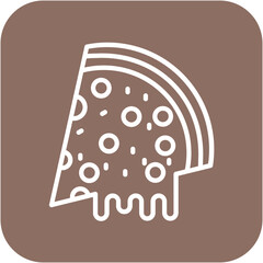 Poster - Pizza vector icon. Can be used for World Cuisine iconset.