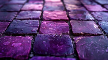 Leinwandbilder - Purple abstract background created by squares lined up neatly.