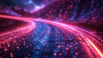 Poster - Into the Void: Hyper Speed Warp Amidst Cosmic Blues
