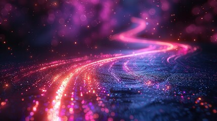 Poster - Into the Void: Hyper Speed Warp Amidst Cosmic Blues