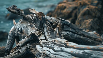 Poster - Rotten driftwood : Generative AI