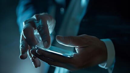 Poster - Technology in the hands of businessmen : Generative AI