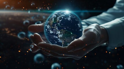 Poster - Technology in the hands of businessmen : Generative AI