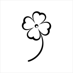 Sticker - Clover With Four And Three Leaves