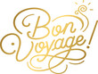 © N2 - Golden Bon voyage lettering calligraphy