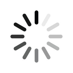 Poster - loading icon. simple buffer loader symbol for website, video, ui, app or animation. vector illustrat