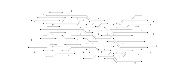 Poster - Circuit board texture with communication technology concept