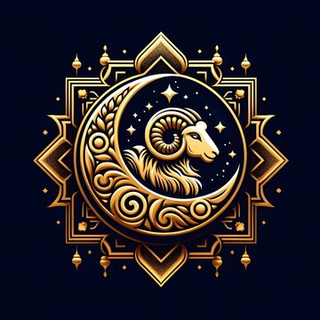 AI Generate of Premium Luxury Vector of Happy Eid al-Adha, Vector, Symbol, Logo, Idul Adha