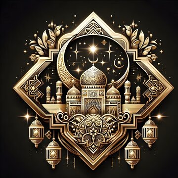 AI Generate of Premium Luxury Vector of Happy Eid al-Adha, Vector, Symbol, Logo, Idul Adha