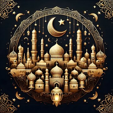 AI Generate of Premium Luxury Vector of Happy Eid al-Adha, Vector, Symbol, Logo, Idul Adha