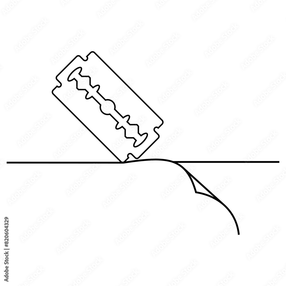 Razor blade vector.eps Stock Vector | Adobe Stock