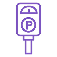 Poster - Parking meter Vector Icon Design Illustration