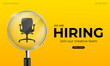 © SachinGusain - We are hiring job candidate banner Design. Join our team and hiring concept. Open vacancy and hiring creative ads and poster vector illustration