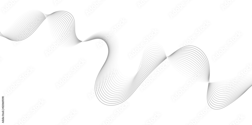 Abstract grey, white smooth element swoosh speed wave modern stream ...