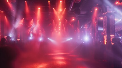 Aufkleber - Nightclub lighting hallucinations. Generative AI.