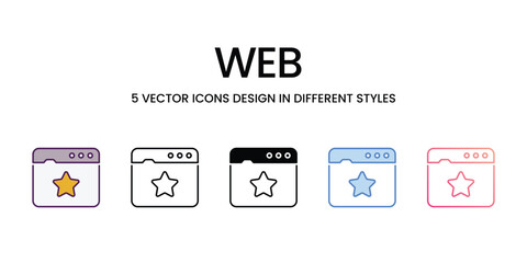 Web vector icon