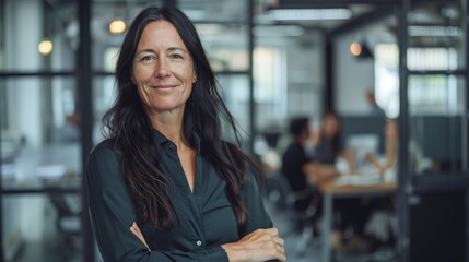 Wall Mural - Confident Professional Woman at Office