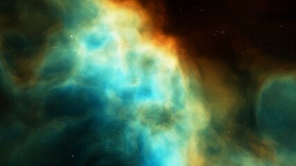 nebula gas cloud in deep outer space
