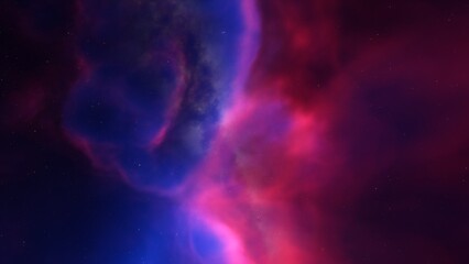 nebula gas cloud in deep outer space
