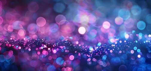 Sophisticated bokeh background showcasing purple and blue light orbs, magical theme, ethereal, Blend mode, enchanted evening backdrop