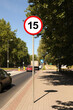 © New Africa - Road sign Maximum speed limit on city street