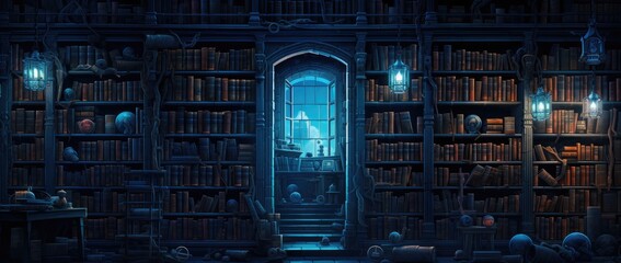 vintage charm emanates from the bookshelf filled with an array of antique books.