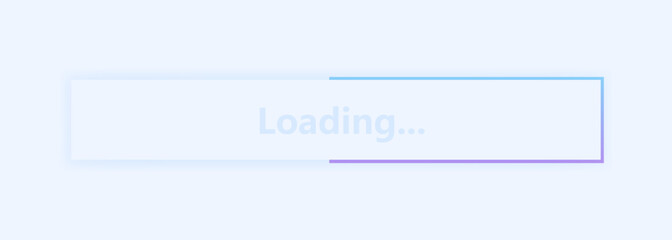 Poster - Loading bar icon. Flat style. Vector icon