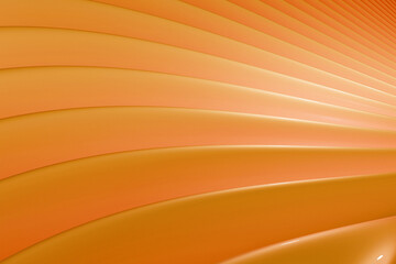 Wall Mural - 3d abstract wavy rippled orange background wallpaper