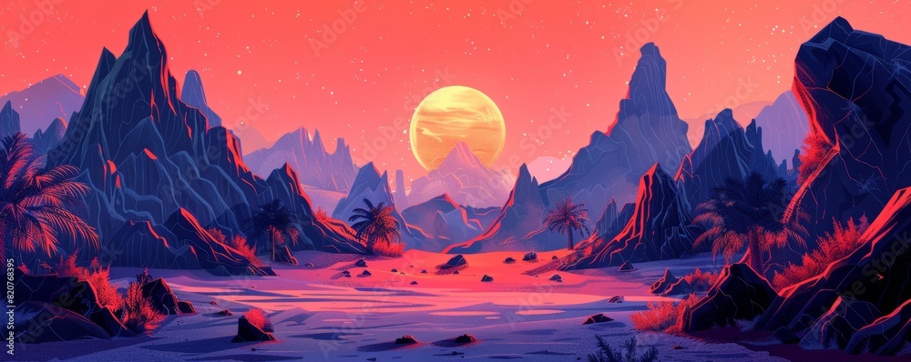 An alien landscape of strange rock formations and eerie flora, where ...