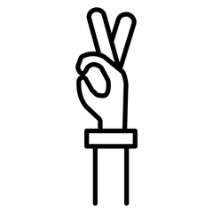 Sticker - Okay Hand Sign Icon