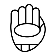 Poster - Softball Mitt Icon