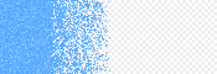 Wall Mural - Vector pixel background png. Blue pixel banner png. Banner for design.