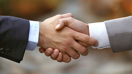 Wall Mural - Handshake of businessmen. 