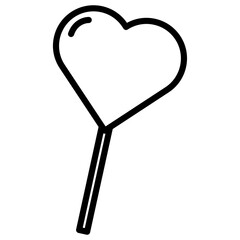 Poster - Heart Lollipop Icon