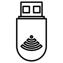 Sticker - USB Wifi Icon