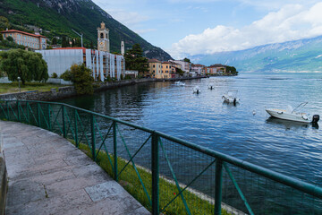 Wall Mural - The beautiful town of Gargnano, during the spring, on the Lake Garda, Italy - May 4, 2024