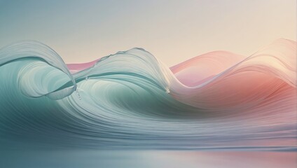 Poster - Soft Pastel Abstract Tranquil BackgroundGradient Shades of Green and Yellow
