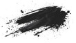 © Philip - Abstract black in splash, paint, brush strokes, stain grunge isolated on white background, Japanese style with Generative AI.